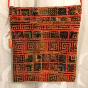 Loom Woven Crossbody Bag Israel Geometric